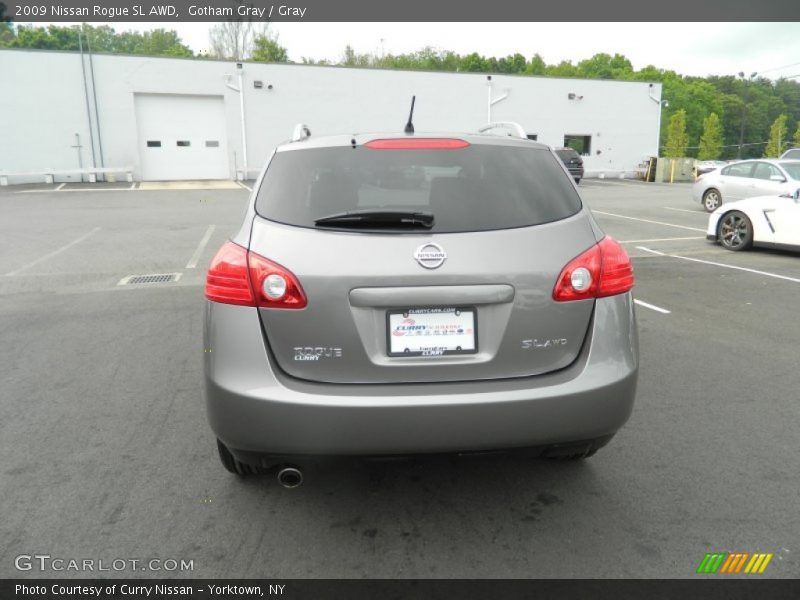 Gotham Gray / Gray 2009 Nissan Rogue SL AWD