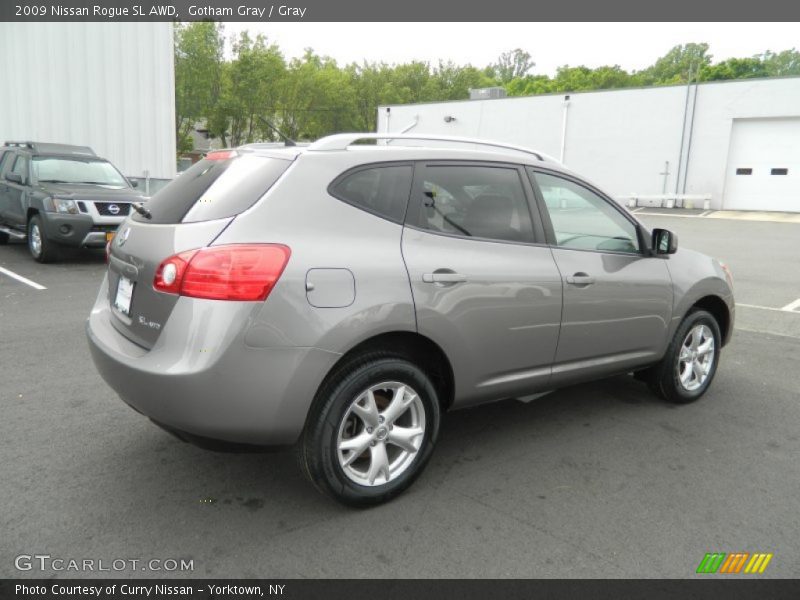 Gotham Gray / Gray 2009 Nissan Rogue SL AWD