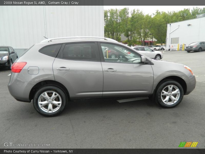 Gotham Gray / Gray 2009 Nissan Rogue SL AWD