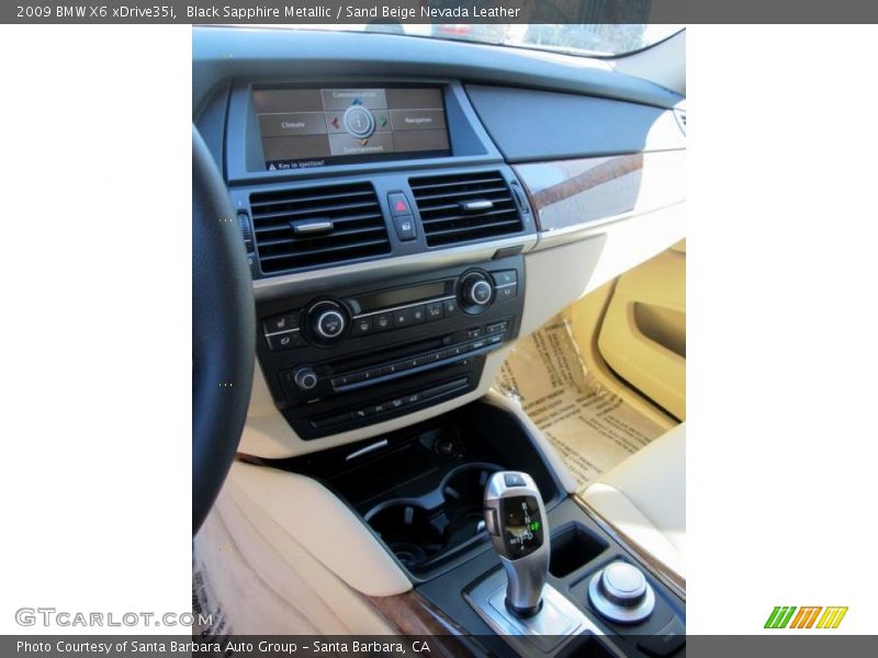 Black Sapphire Metallic / Sand Beige Nevada Leather 2009 BMW X6 xDrive35i