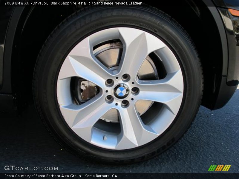 Black Sapphire Metallic / Sand Beige Nevada Leather 2009 BMW X6 xDrive35i