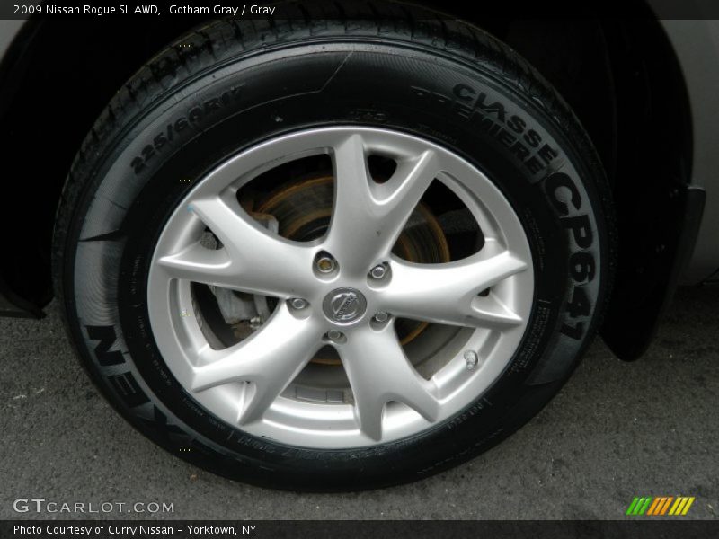 Gotham Gray / Gray 2009 Nissan Rogue SL AWD