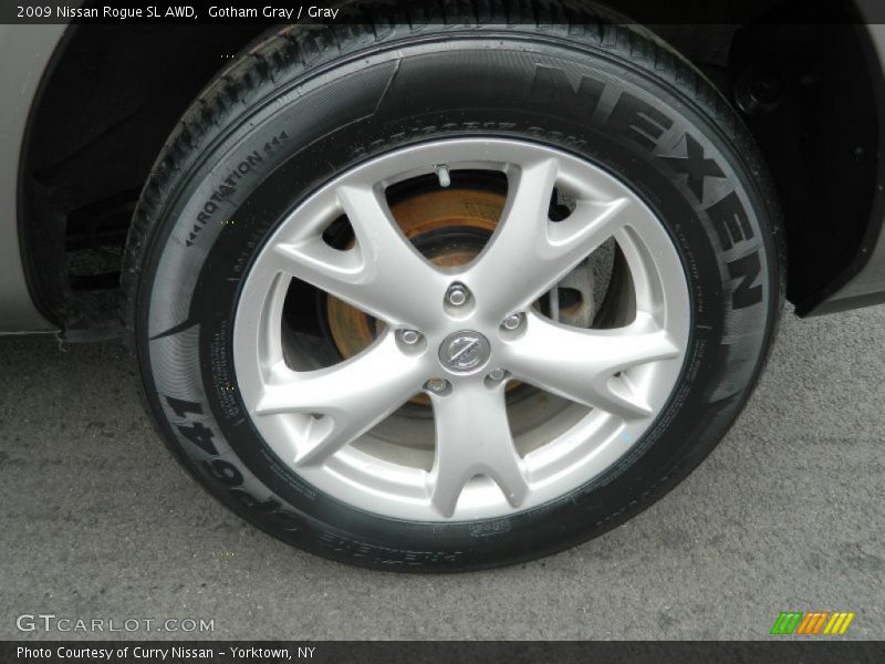 Gotham Gray / Gray 2009 Nissan Rogue SL AWD
