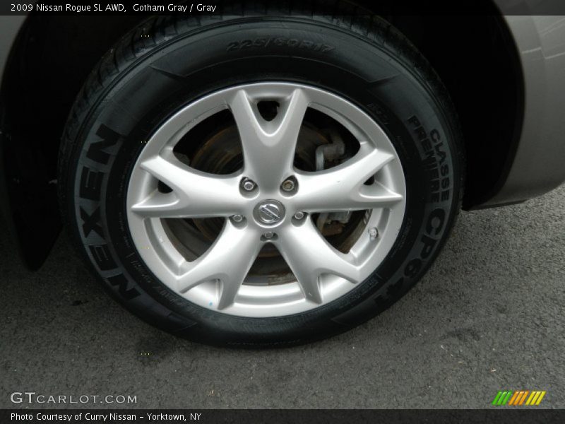Gotham Gray / Gray 2009 Nissan Rogue SL AWD