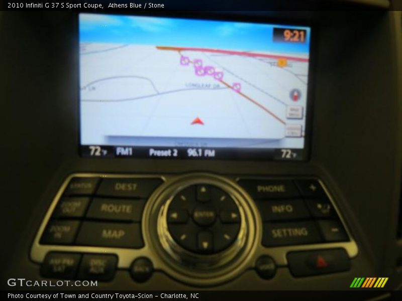 Navigation of 2010 G 37 S Sport Coupe