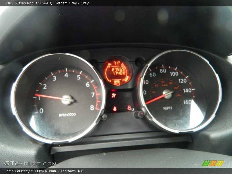 Gotham Gray / Gray 2009 Nissan Rogue SL AWD