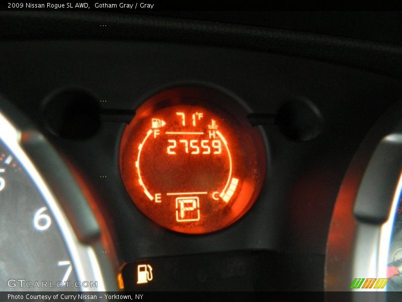 Gotham Gray / Gray 2009 Nissan Rogue SL AWD