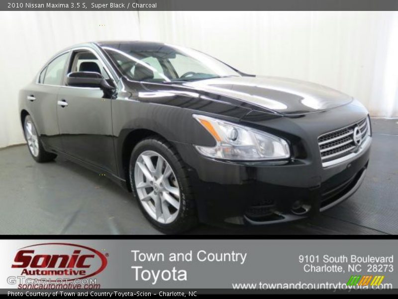 Super Black / Charcoal 2010 Nissan Maxima 3.5 S