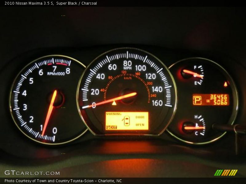 Super Black / Charcoal 2010 Nissan Maxima 3.5 S