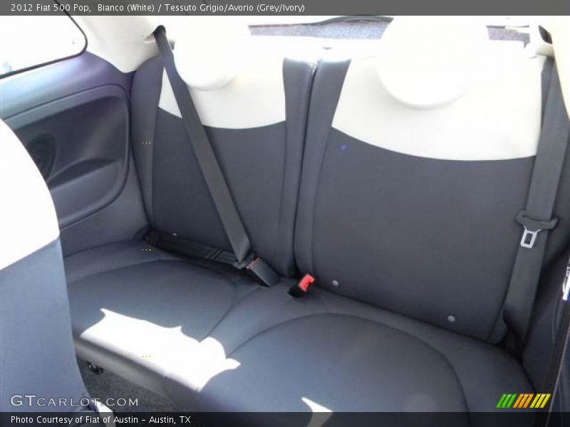 Bianco (White) / Tessuto Grigio/Avorio (Grey/Ivory) 2012 Fiat 500 Pop