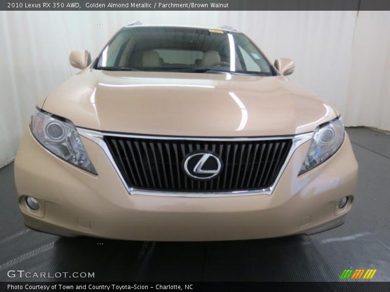 Golden Almond Metallic / Parchment/Brown Walnut 2010 Lexus RX 350 AWD