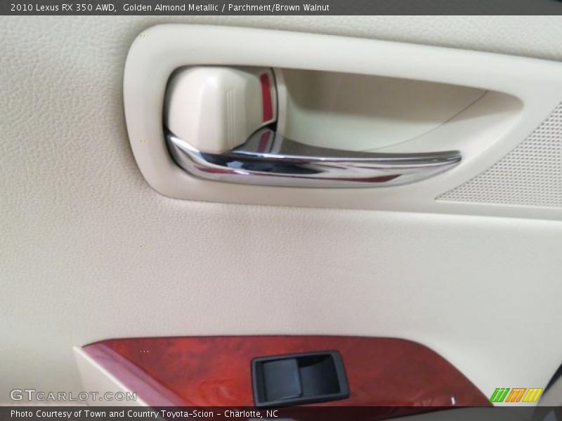 Golden Almond Metallic / Parchment/Brown Walnut 2010 Lexus RX 350 AWD