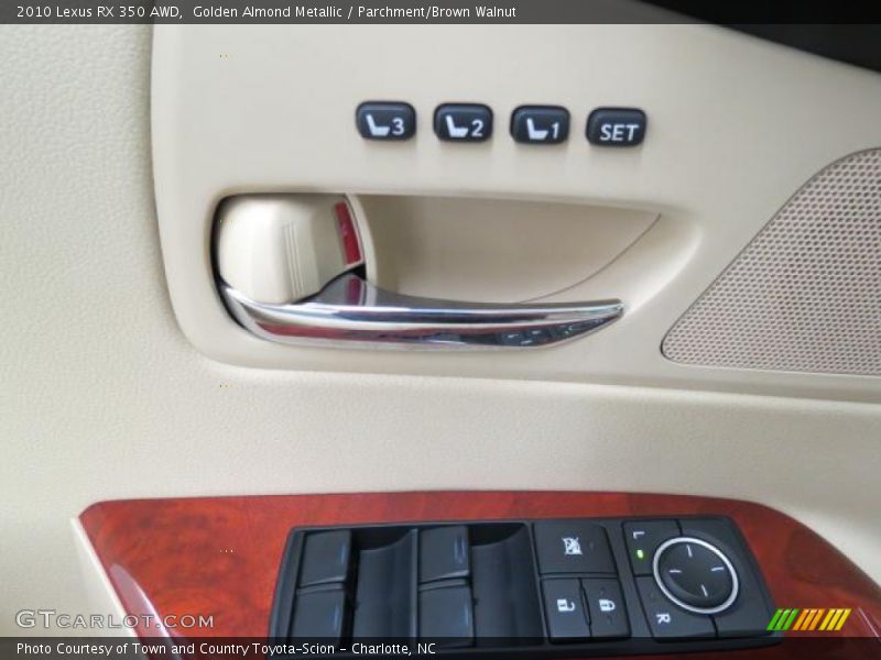 Golden Almond Metallic / Parchment/Brown Walnut 2010 Lexus RX 350 AWD