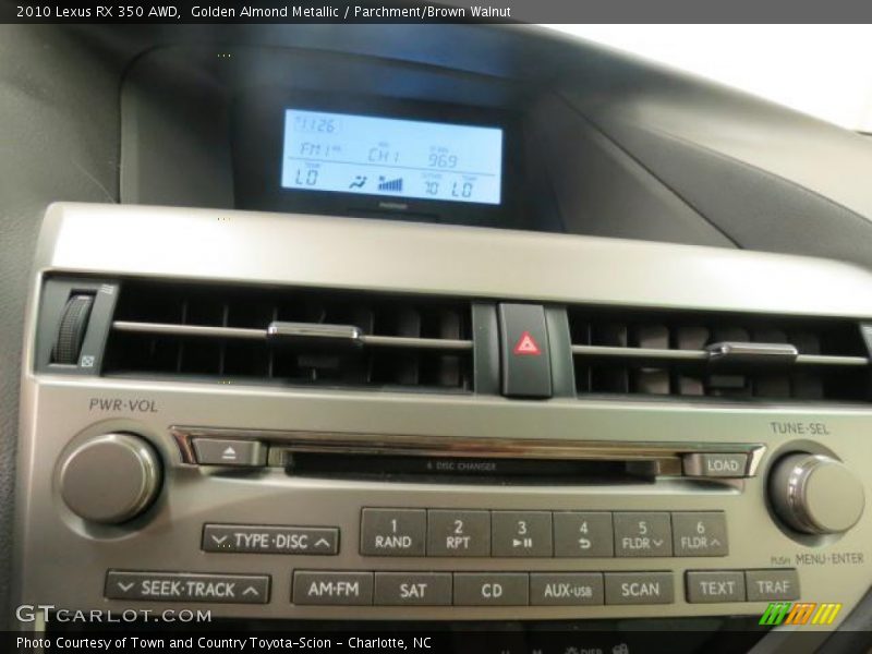 Controls of 2010 RX 350 AWD