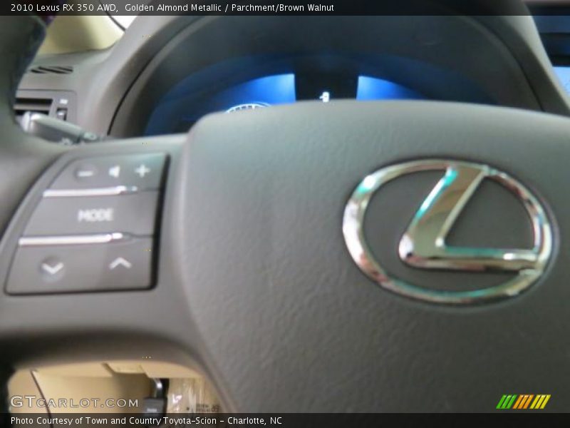 Golden Almond Metallic / Parchment/Brown Walnut 2010 Lexus RX 350 AWD