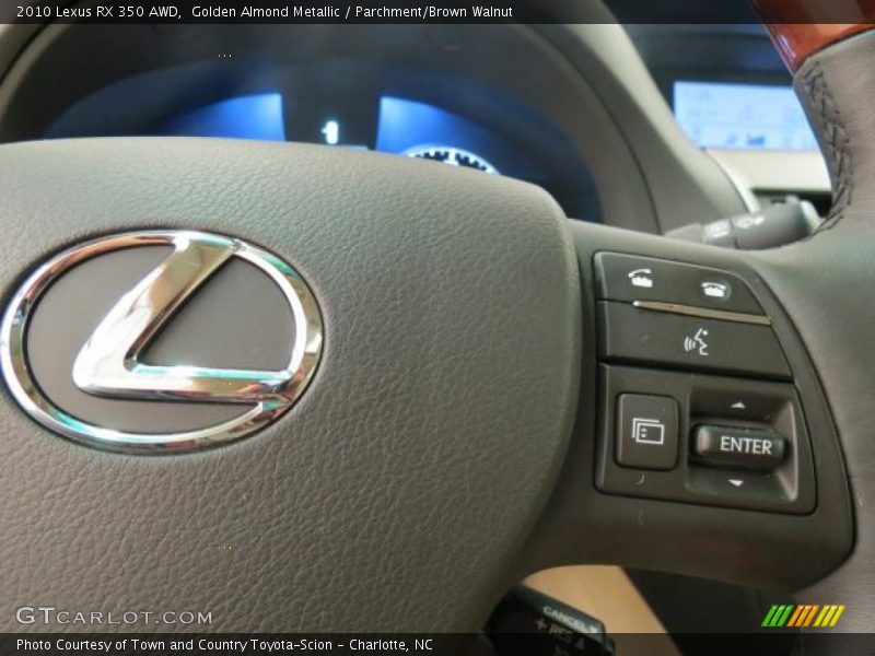 Golden Almond Metallic / Parchment/Brown Walnut 2010 Lexus RX 350 AWD