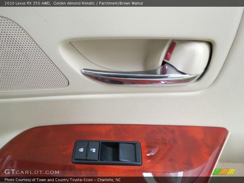 Golden Almond Metallic / Parchment/Brown Walnut 2010 Lexus RX 350 AWD