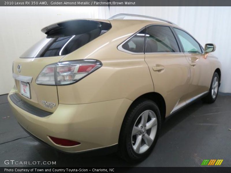 Golden Almond Metallic / Parchment/Brown Walnut 2010 Lexus RX 350 AWD