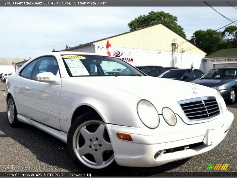 Glacier White / Ash 2000 Mercedes-Benz CLK 430 Coupe