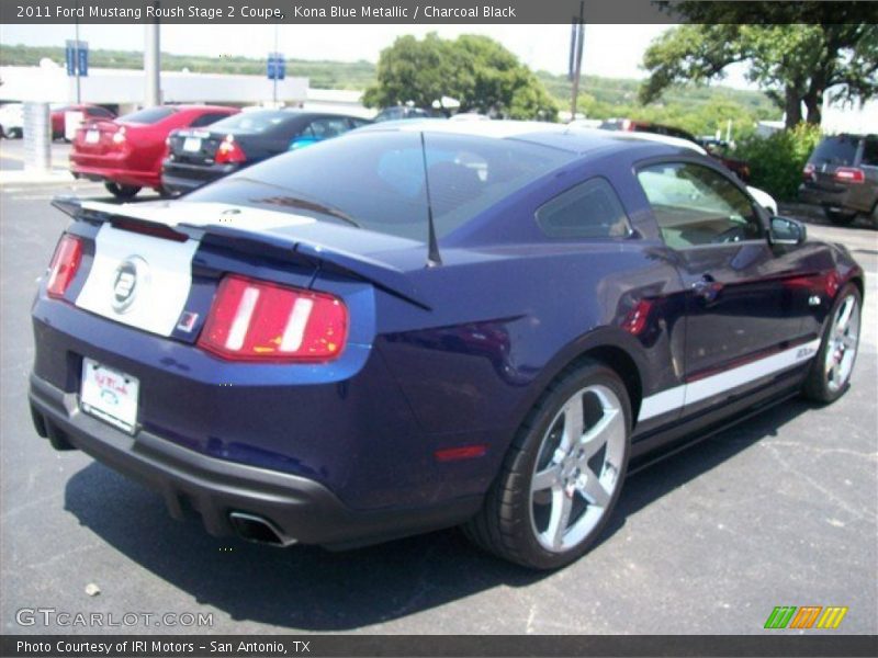Kona Blue Metallic / Charcoal Black 2011 Ford Mustang Roush Stage 2 Coupe