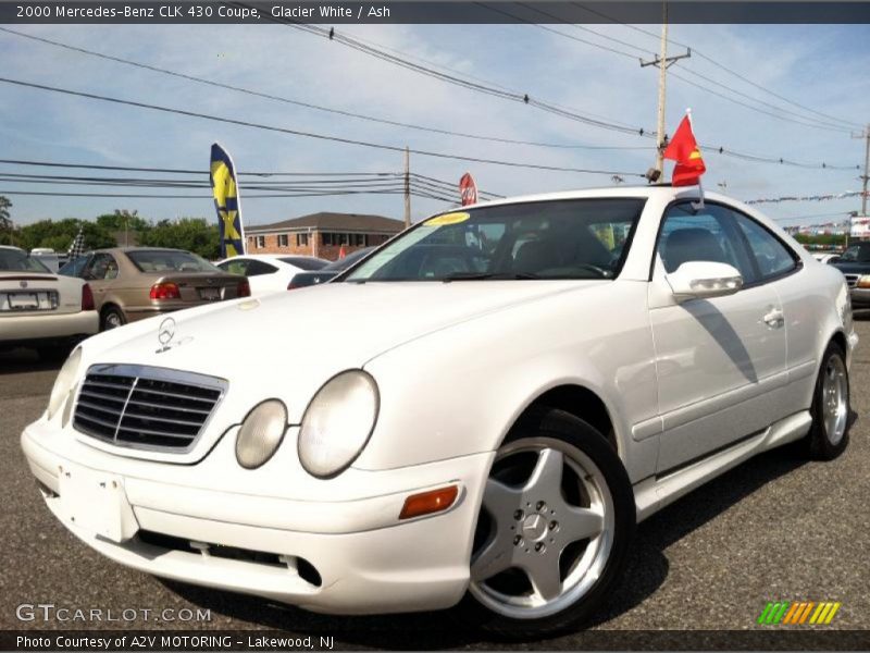 Glacier White / Ash 2000 Mercedes-Benz CLK 430 Coupe