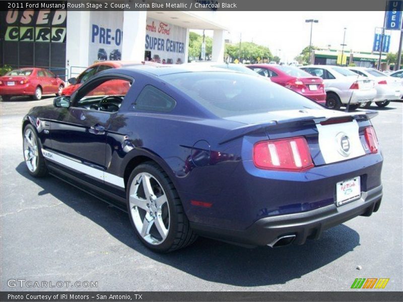 Kona Blue Metallic / Charcoal Black 2011 Ford Mustang Roush Stage 2 Coupe