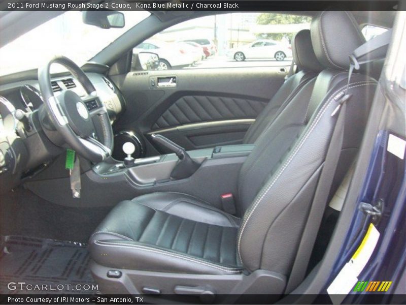 Kona Blue Metallic / Charcoal Black 2011 Ford Mustang Roush Stage 2 Coupe