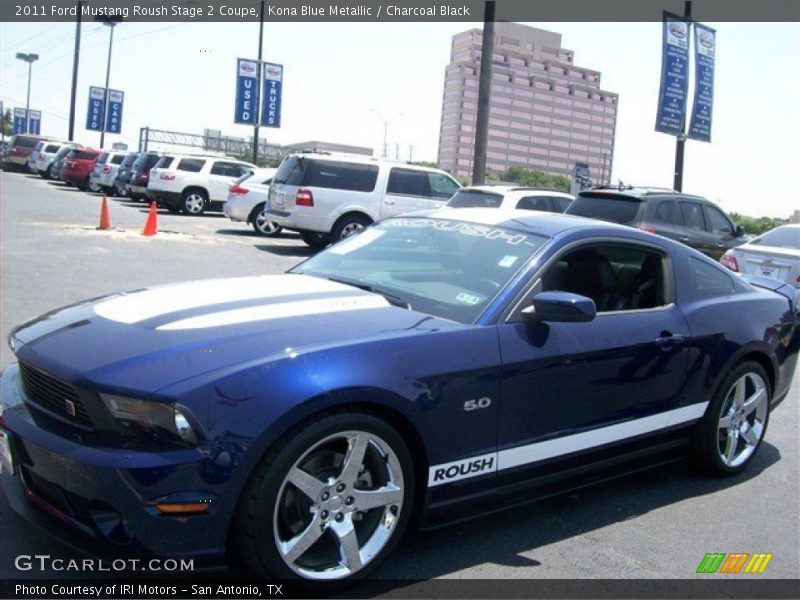 Kona Blue Metallic / Charcoal Black 2011 Ford Mustang Roush Stage 2 Coupe