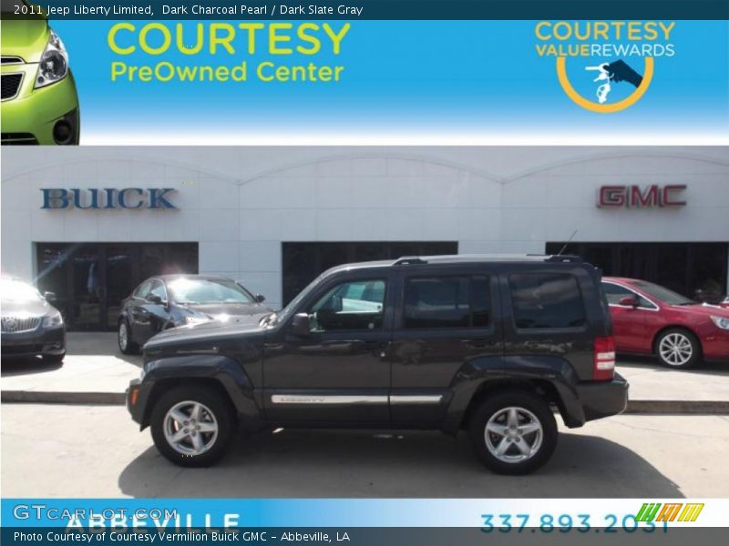 Dark Charcoal Pearl / Dark Slate Gray 2011 Jeep Liberty Limited
