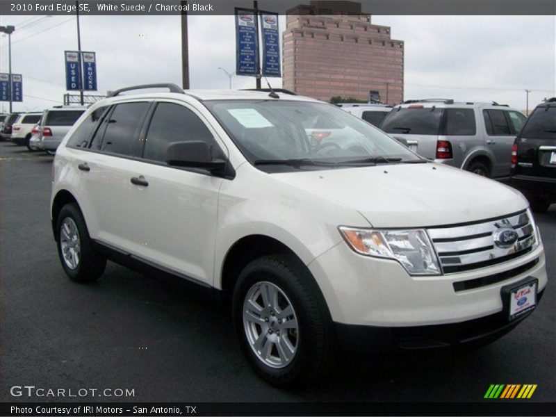 White Suede / Charcoal Black 2010 Ford Edge SE