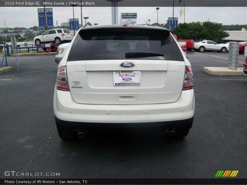 White Suede / Charcoal Black 2010 Ford Edge SE