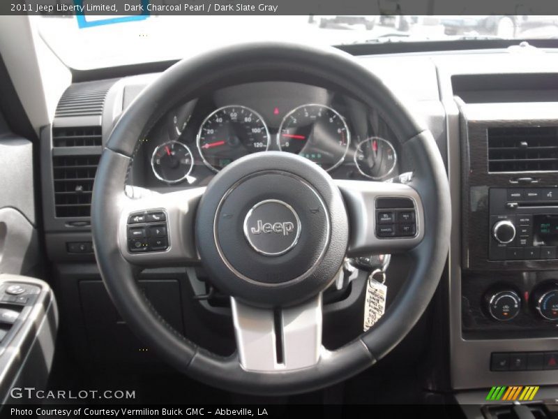 Dark Charcoal Pearl / Dark Slate Gray 2011 Jeep Liberty Limited