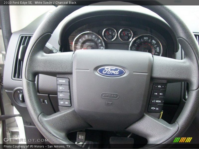 White Suede / Charcoal Black 2010 Ford Edge SE