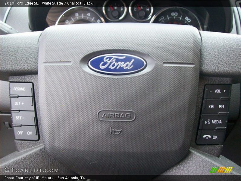 White Suede / Charcoal Black 2010 Ford Edge SE