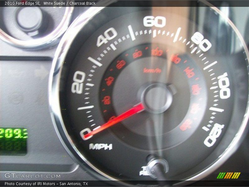 White Suede / Charcoal Black 2010 Ford Edge SE