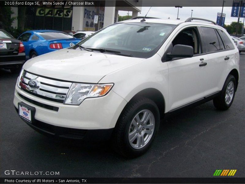 White Suede / Charcoal Black 2010 Ford Edge SE