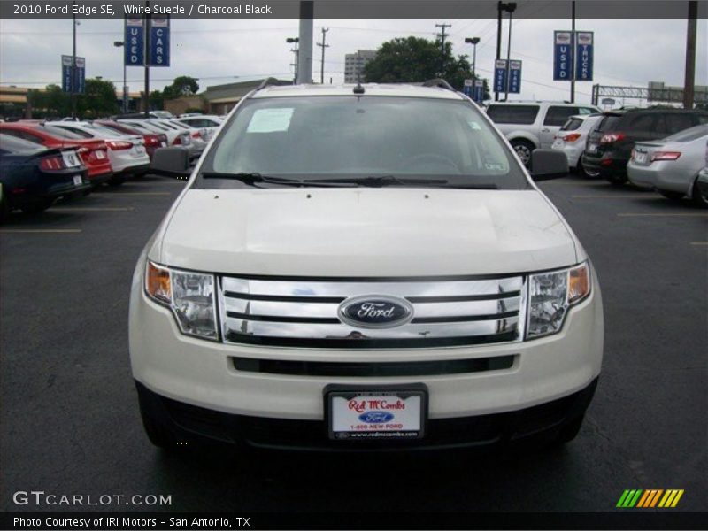 White Suede / Charcoal Black 2010 Ford Edge SE