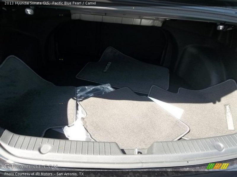 Pacific Blue Pearl / Camel 2013 Hyundai Sonata GLS