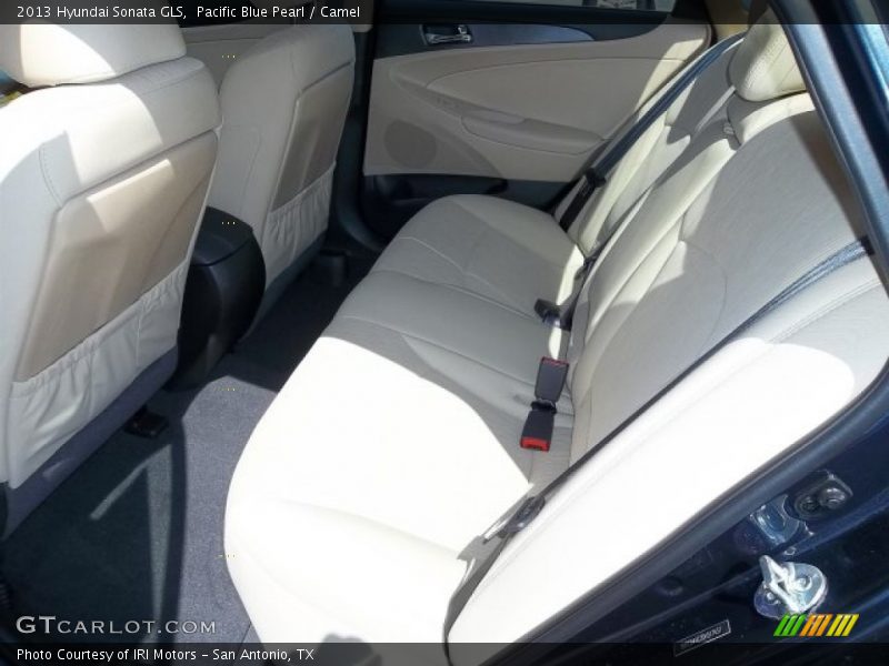 Pacific Blue Pearl / Camel 2013 Hyundai Sonata GLS