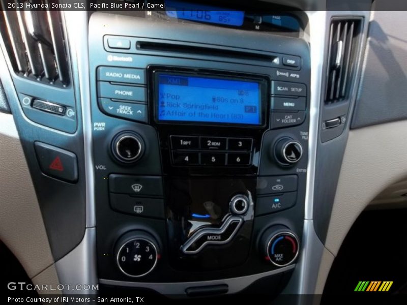 Pacific Blue Pearl / Camel 2013 Hyundai Sonata GLS