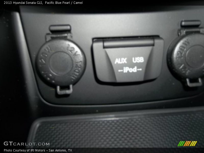 Pacific Blue Pearl / Camel 2013 Hyundai Sonata GLS