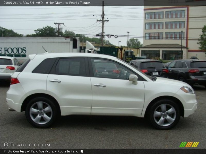 White Diamond Pearl / Taupe 2009 Acura RDX SH-AWD