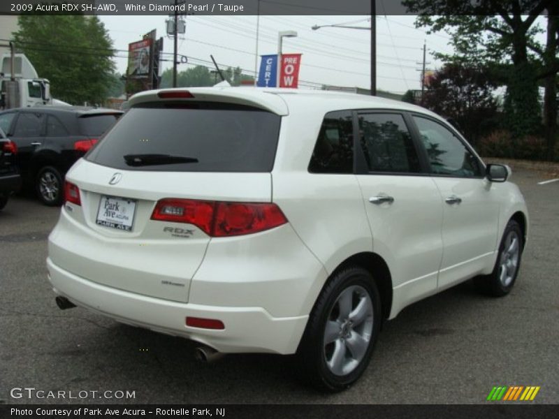 White Diamond Pearl / Taupe 2009 Acura RDX SH-AWD