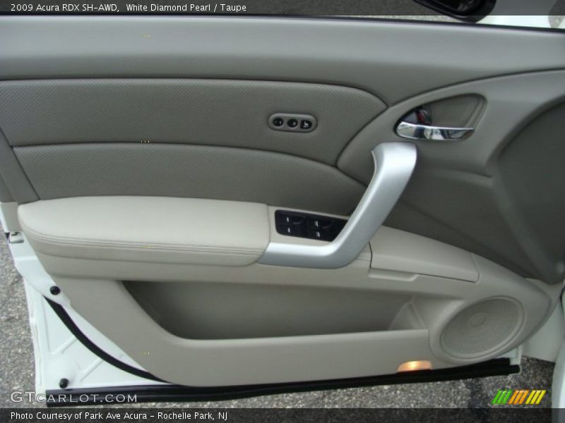 White Diamond Pearl / Taupe 2009 Acura RDX SH-AWD