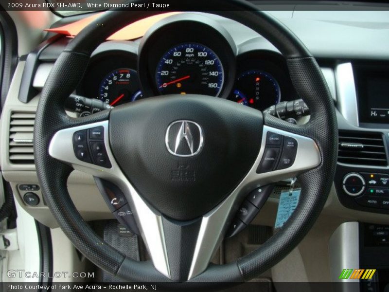 White Diamond Pearl / Taupe 2009 Acura RDX SH-AWD