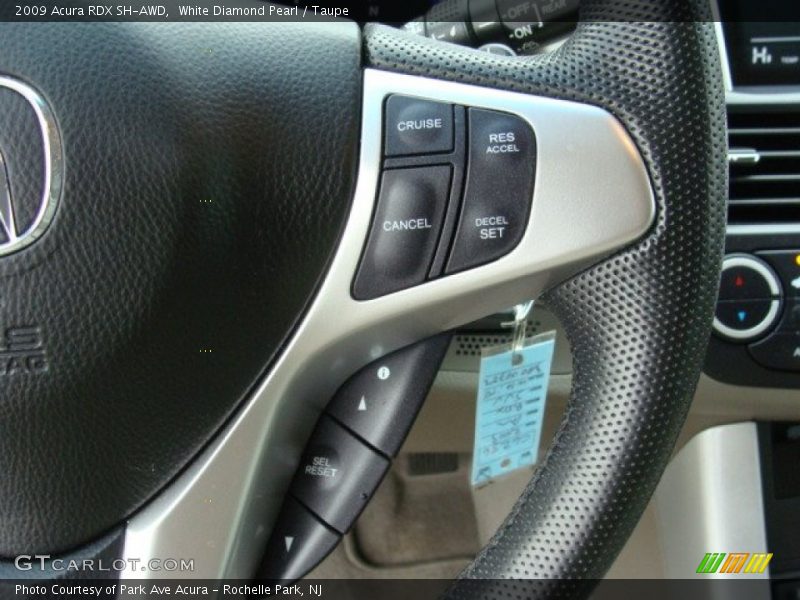 White Diamond Pearl / Taupe 2009 Acura RDX SH-AWD