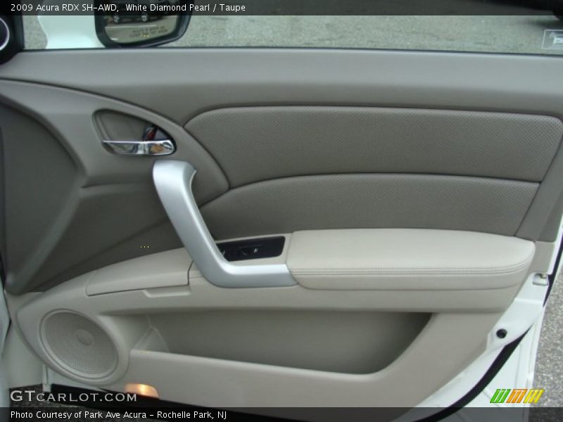 White Diamond Pearl / Taupe 2009 Acura RDX SH-AWD