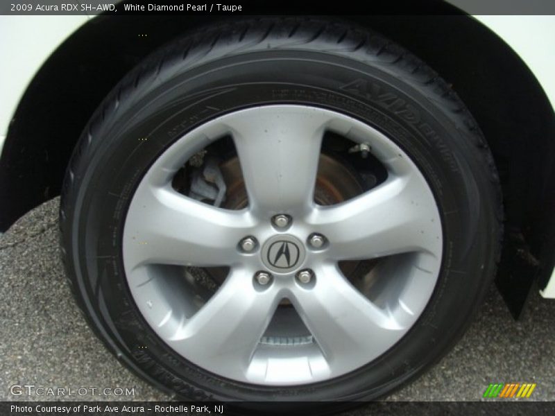White Diamond Pearl / Taupe 2009 Acura RDX SH-AWD