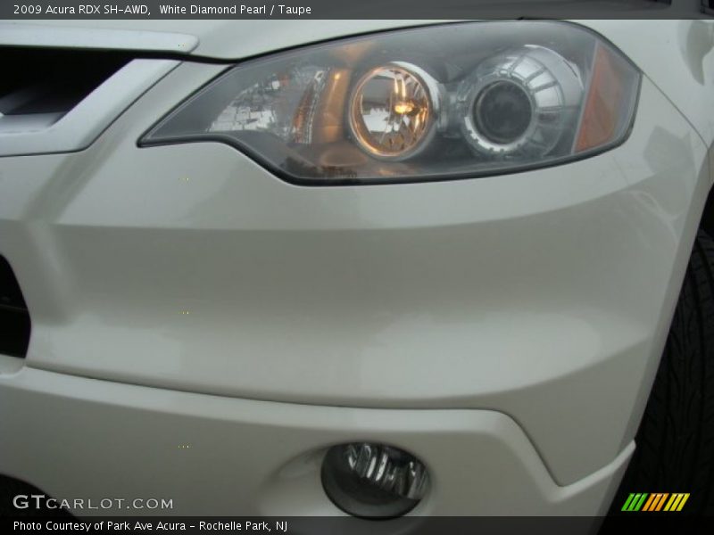 White Diamond Pearl / Taupe 2009 Acura RDX SH-AWD