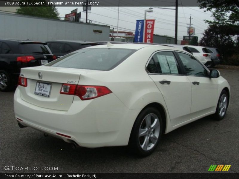 Premium White Pearl / Ebony 2009 Acura TSX Sedan